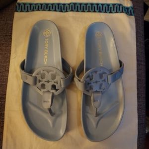 Tory Burch Milker Cloud Blue Sandals